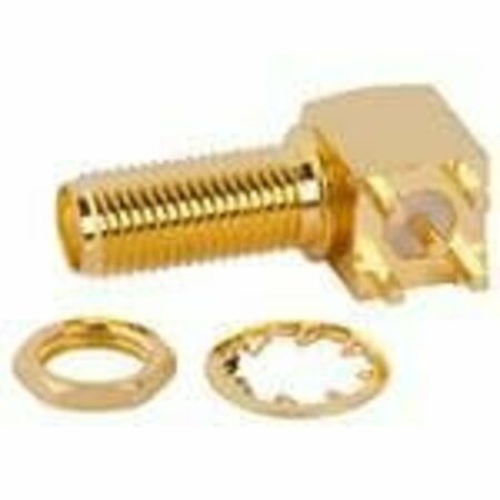 RF Rf Sma Connector, 1 Contact(S), Panel Mount, Board And Panel Mount, Solder Terminal, Locking, Jack 132203-14